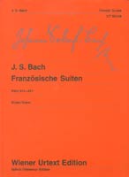 French Suites, BWV812-817 piano sheet music cover